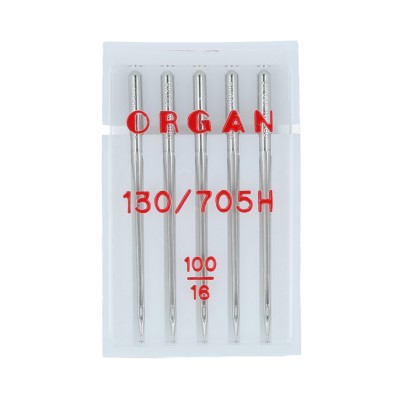 Иглы БШМ ORGAN универсальные №100 в пенале (5игл) 