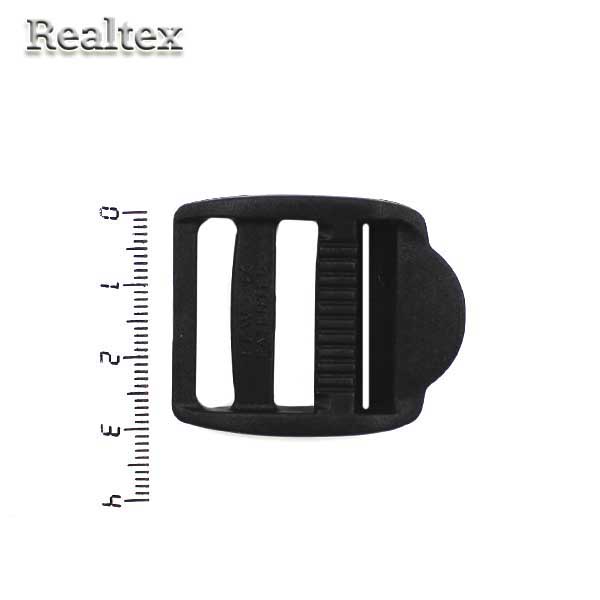 Пряжка трехщелевая 25мм ТЩ цв.черный