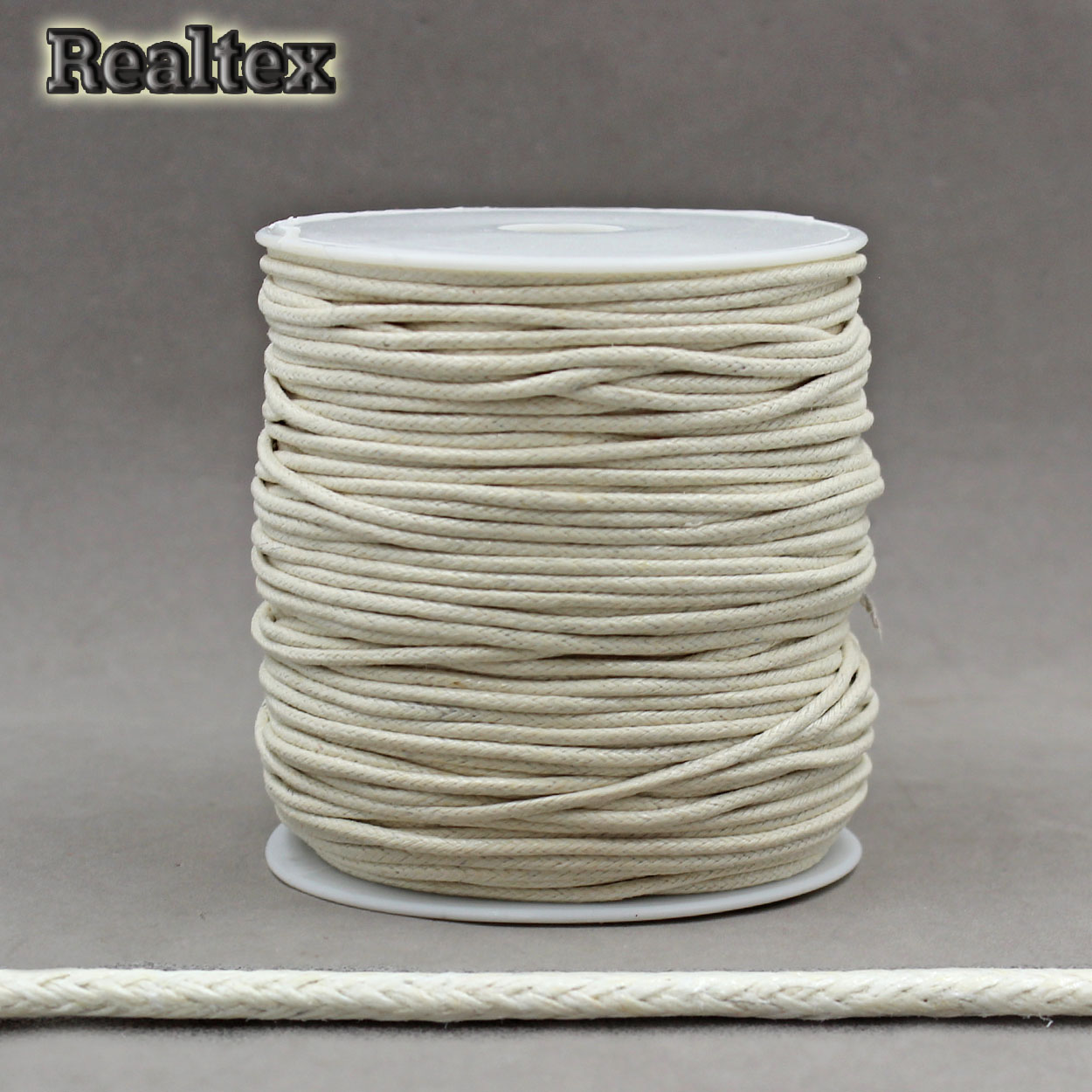 Шнур вощенный 2мм 0371-9000 цв.С571 светло-бежевый