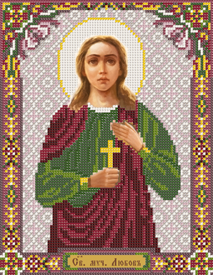 Рисунок на канве для бисера НС С9130 "Св.Мч.Любовь" 