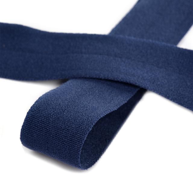 Косая бейка стрейч матовая 20мм (50м) цв.S919 синий сапфир