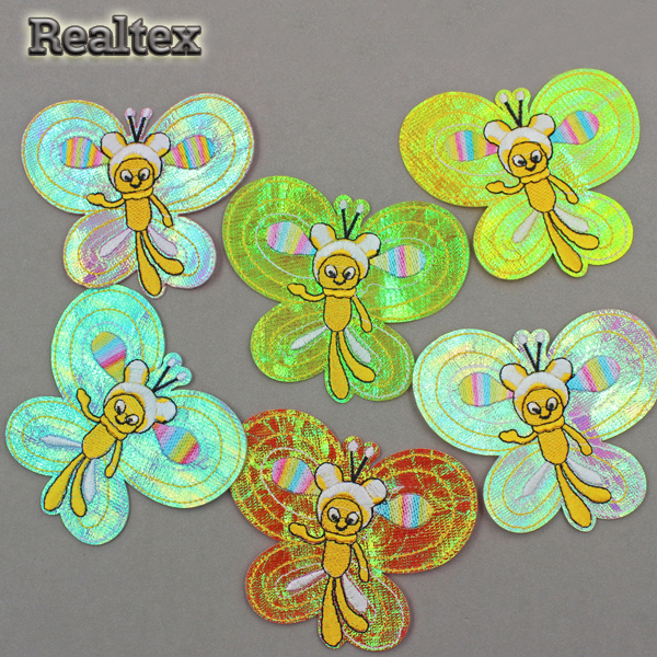 Термоаппликации детские RS 1177 "Бабочки голограмма" 