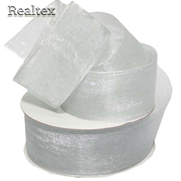 Лента капроновая 25мм Realtex цв. 3142 св.серый