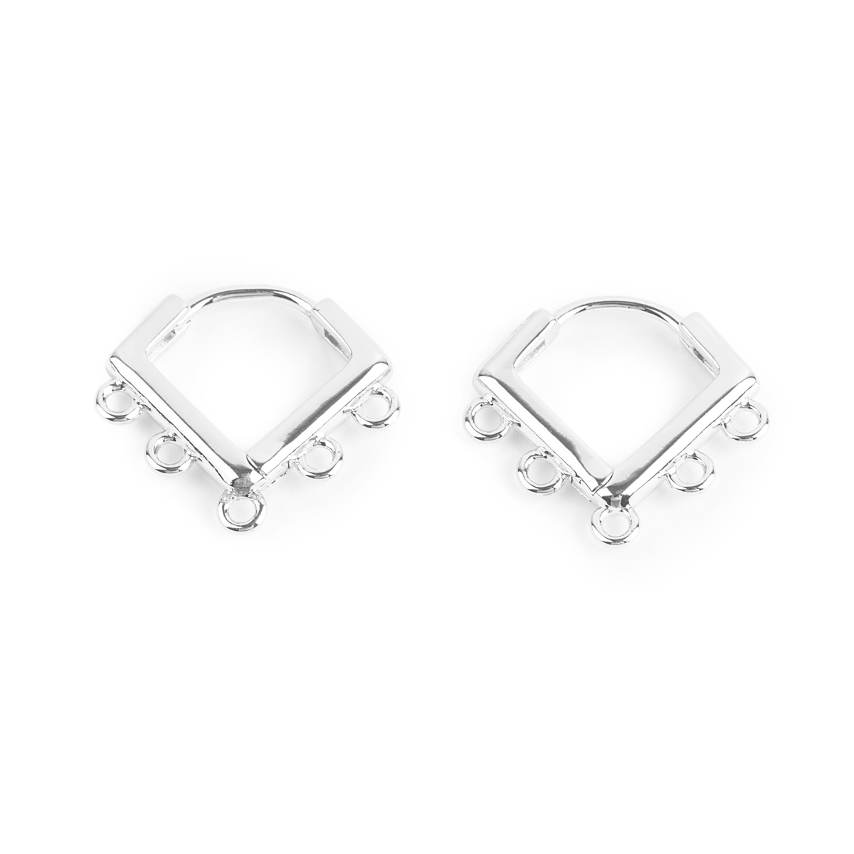 Швензы для серег "Zlatka" FMK-H21 (2шт) цв.01 серебро