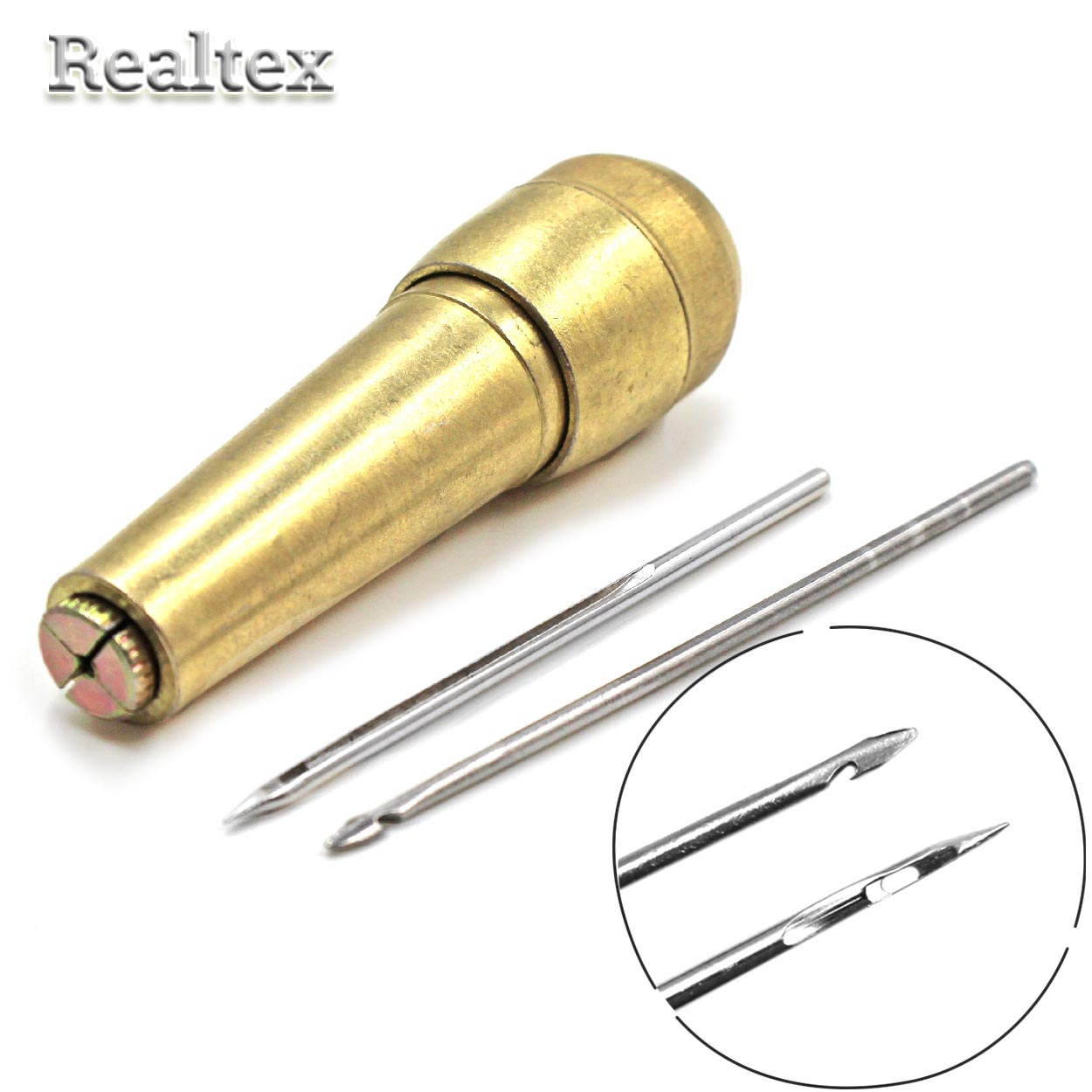 Шило Realtex 3мм разборное с 2 насадками (крючок, шило с ушком)