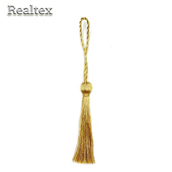 Кисточки металлизированные дл.90мм KM-09 цв.золото