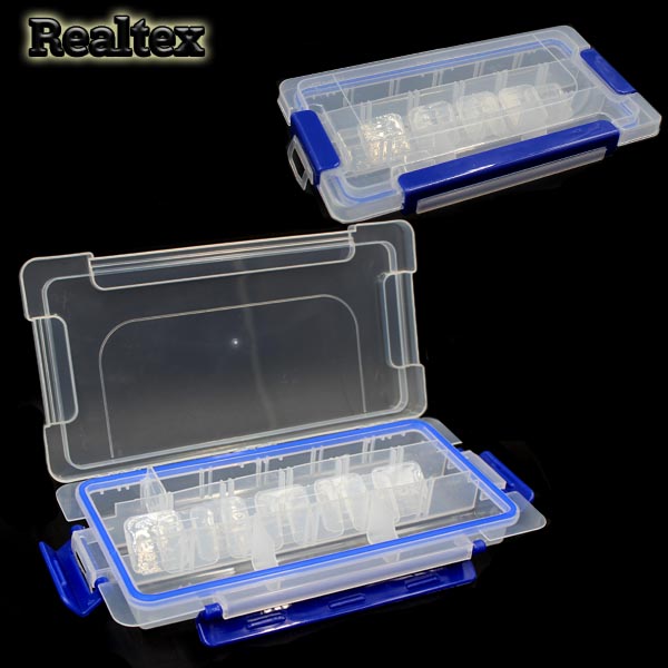 Коробка для мелочей Realtex R-225 герметичная манжета, 3 застёжки 