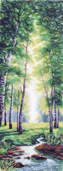 Рисунок на канве МП №1358 "Весенний полдень" 40х90см