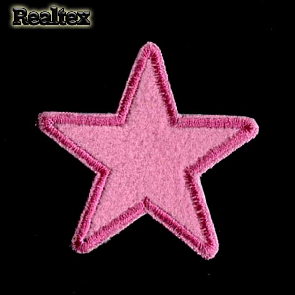 Термоаппликации 017Ф "Звезда" цв.розовый