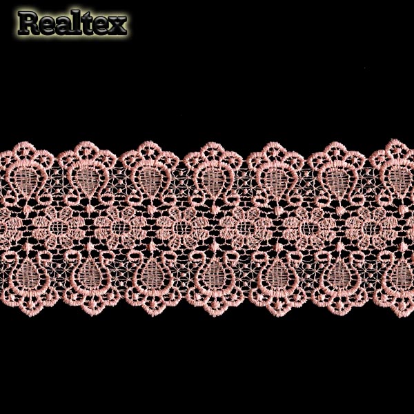 Кружево гипюр  80мм TR 02584 цв.05 розовый