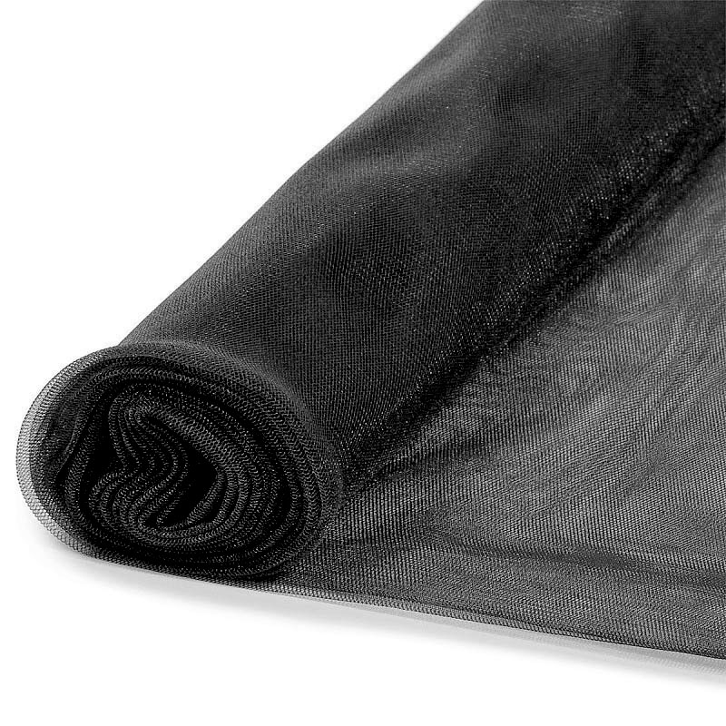 Фатин K.TRM шир.300см блестящий средней жёсткости (5м) цв.черный