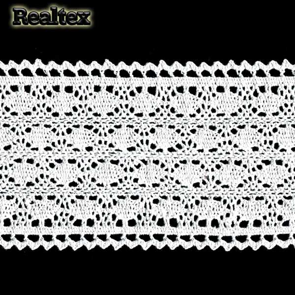 Кружево вязаное 125мм 125.01.095 цв.01 белый
