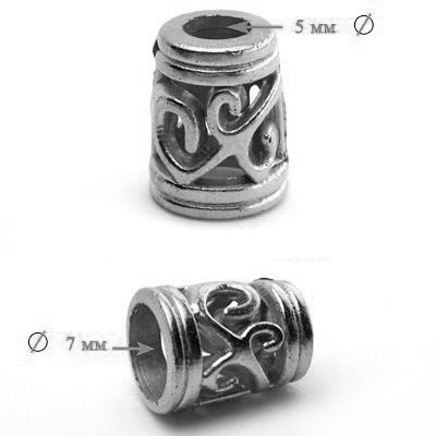 Наконечник пластиковый Г381 10*13мм цв.никель  