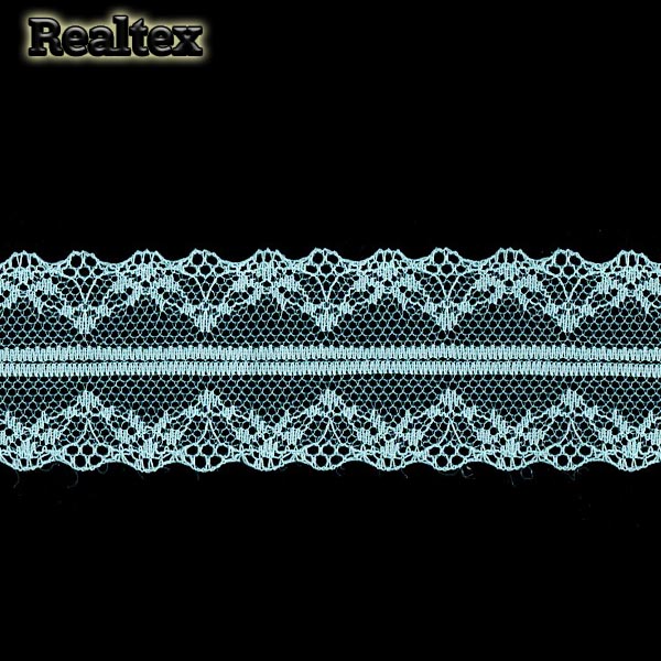Кружево капроновое  40мм TBY 150-1 (27,4м) цв.008 мятный
