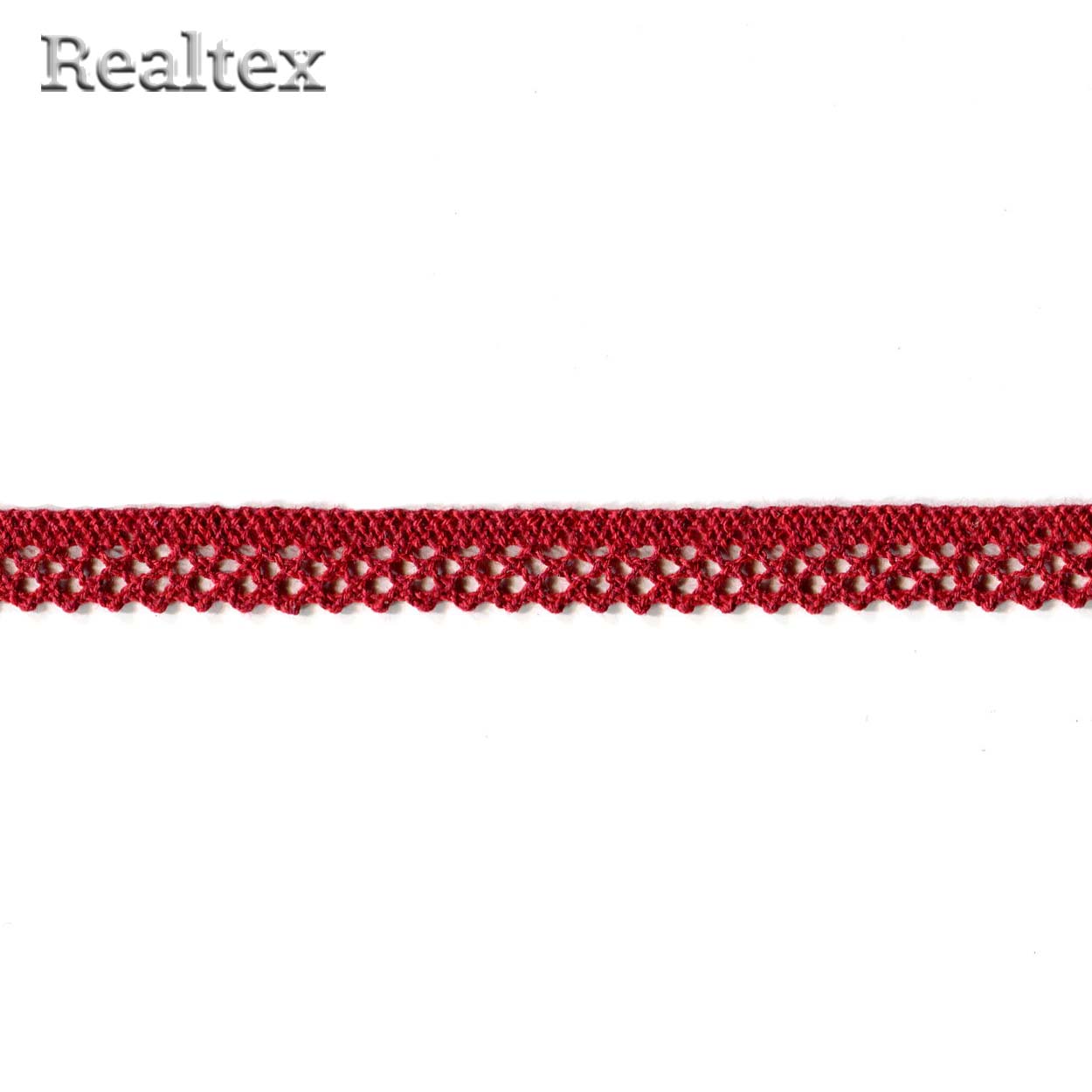 Кружево вязаное  10мм 10.01.129 цв.18 т.красный