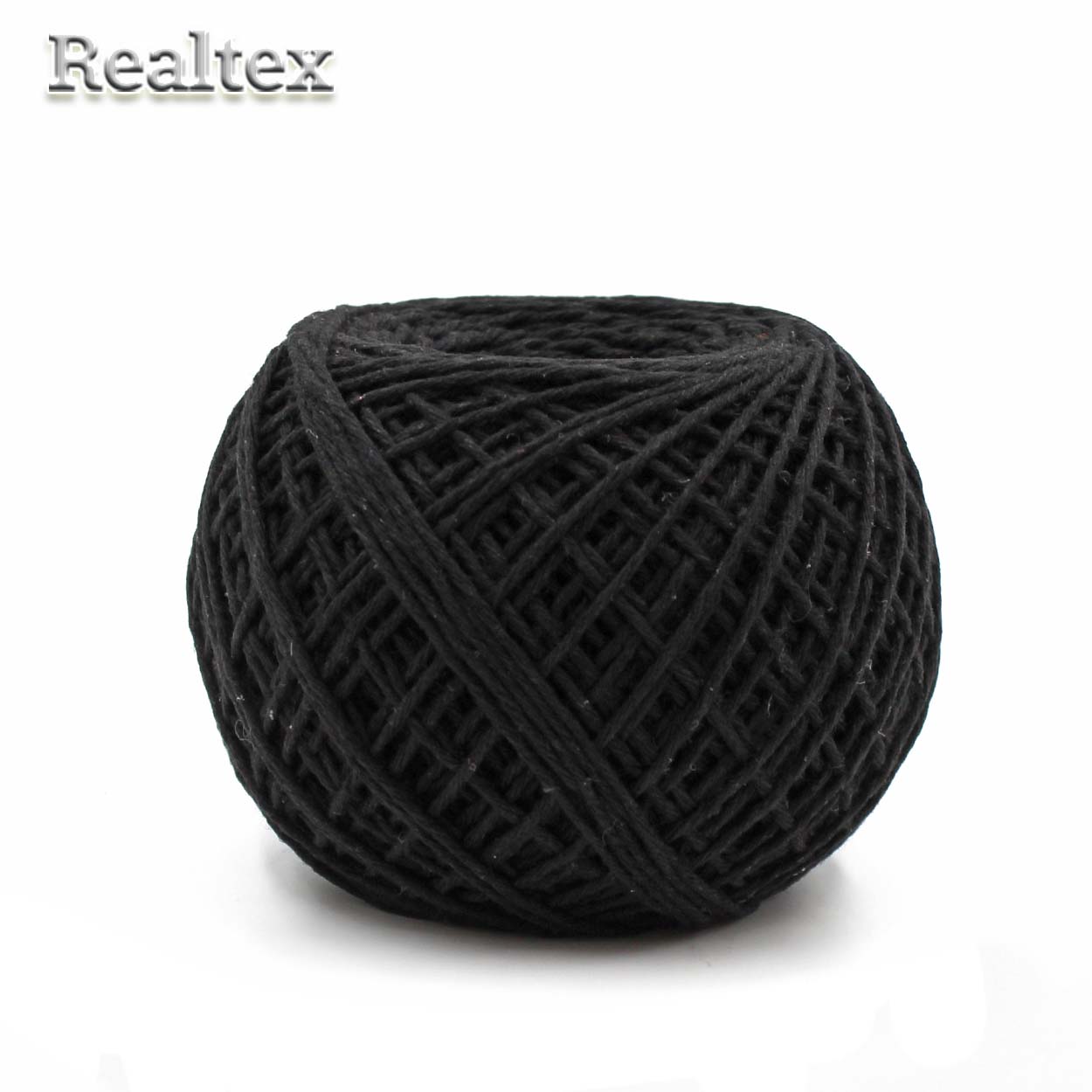 Шпагат хлопчатобумажный ШХ6 1,6мм (200м) цв.01 черный