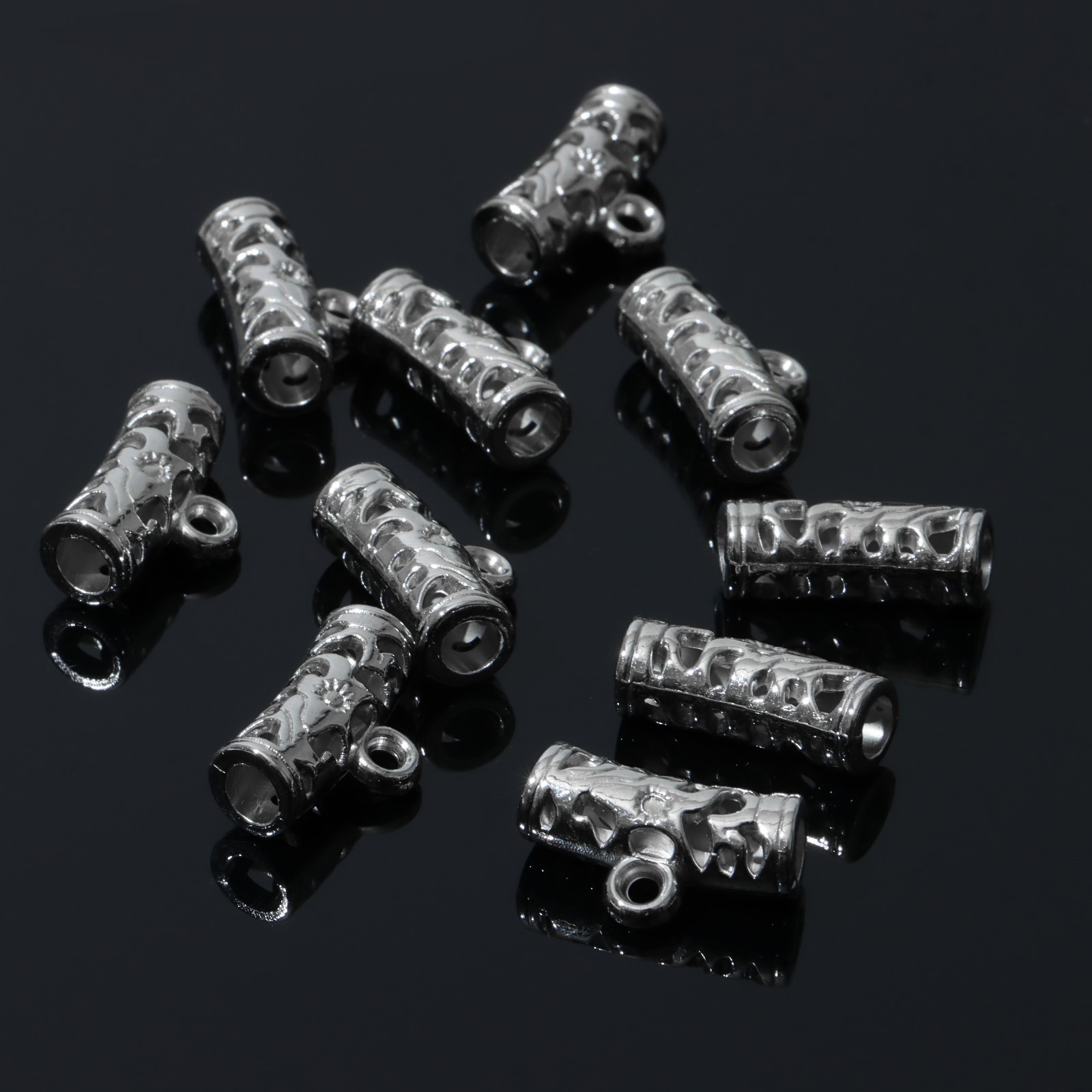 Держатель 9908542 для кулона (10шт) цв.серебро