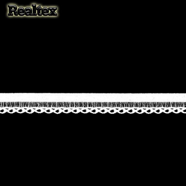 Резинка бельевая  Realtex 12мм 10541 цв.белый