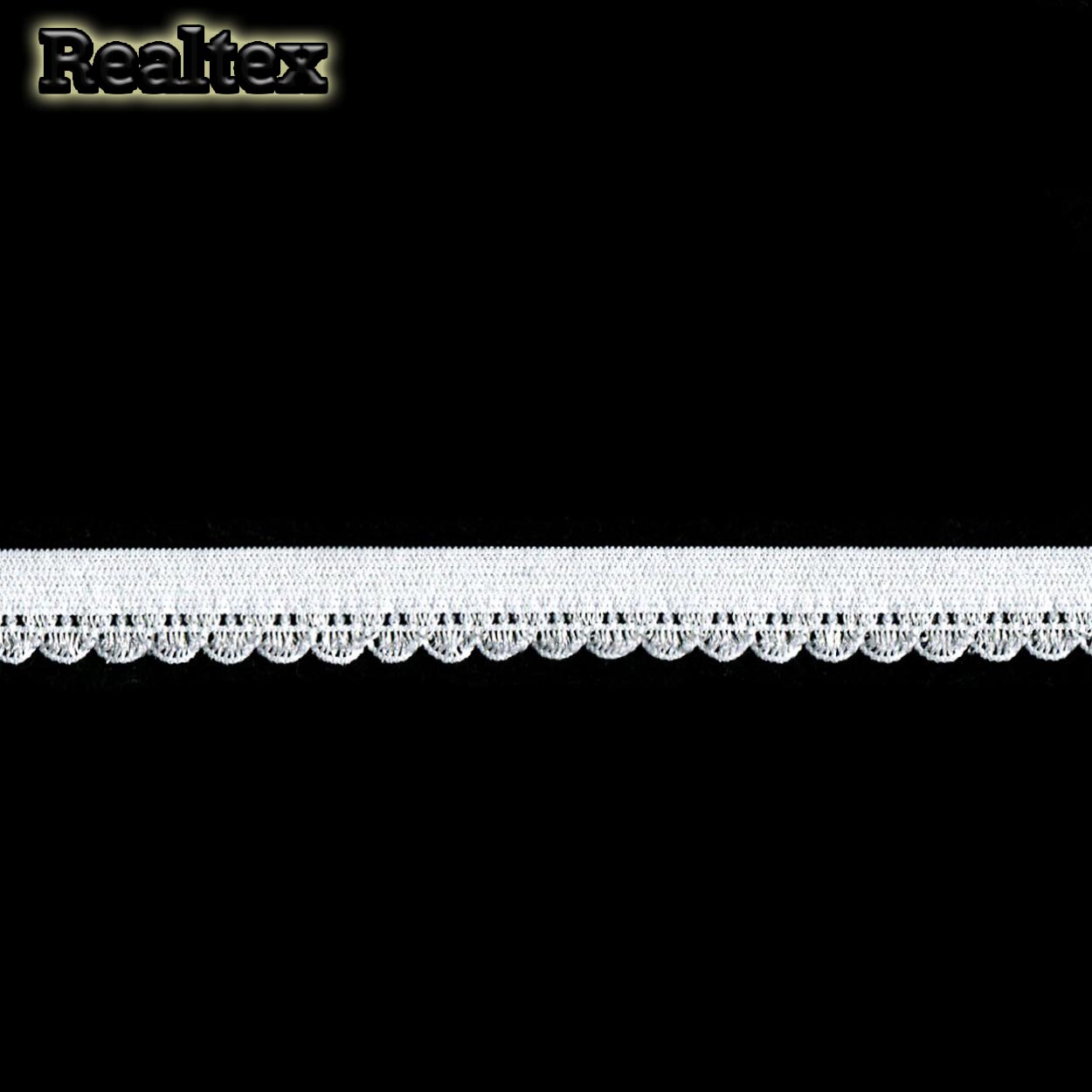 Резинка бельевая Realtex 2086 11мм (50м) цв.белый