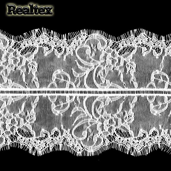  Кружево Реалтекс "реснички" 180мм DSM 78210-2 цв.белый