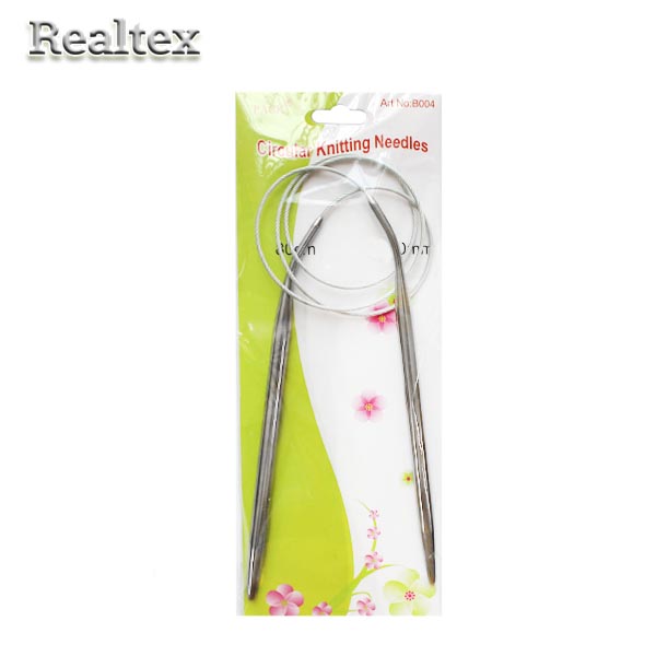 Спицы металл круговые на тросике Realtex 80см № 6,5 (10шт) 