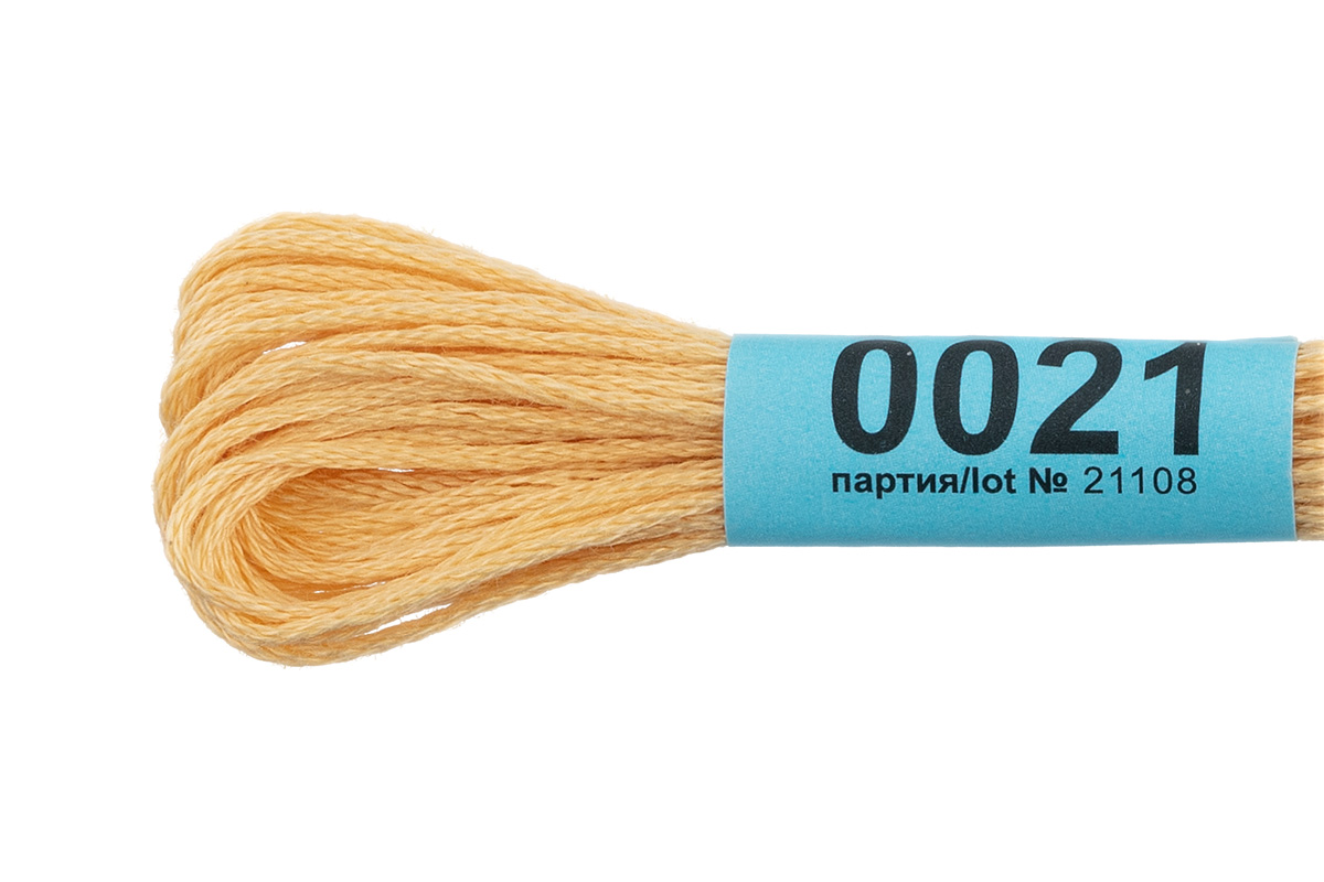 Мулине "Гамма" цв.0021 св.роз-желтый