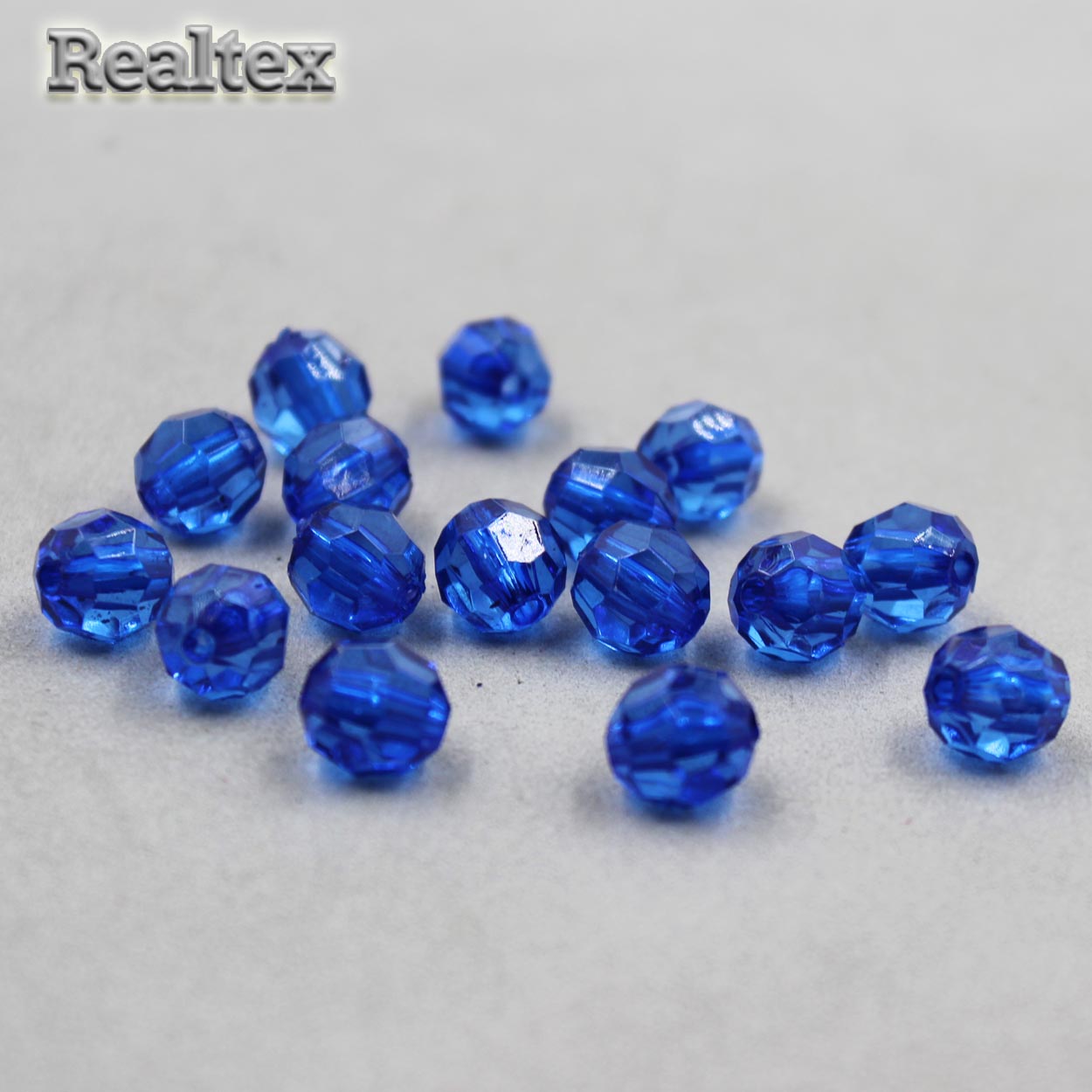 Бусины акриловые 3241 10мм (100гр) цв.30 василёк