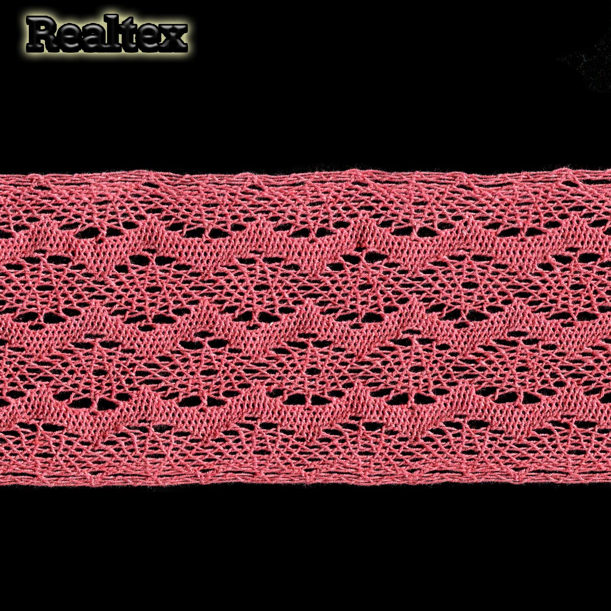 Кружево вязаное  85мм 85.01.132 (25м) цв.15 коралл