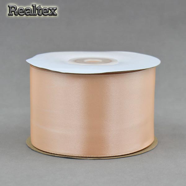 Лента атласная 50мм Realtex (27,4м) цв.007 светло-персиковый