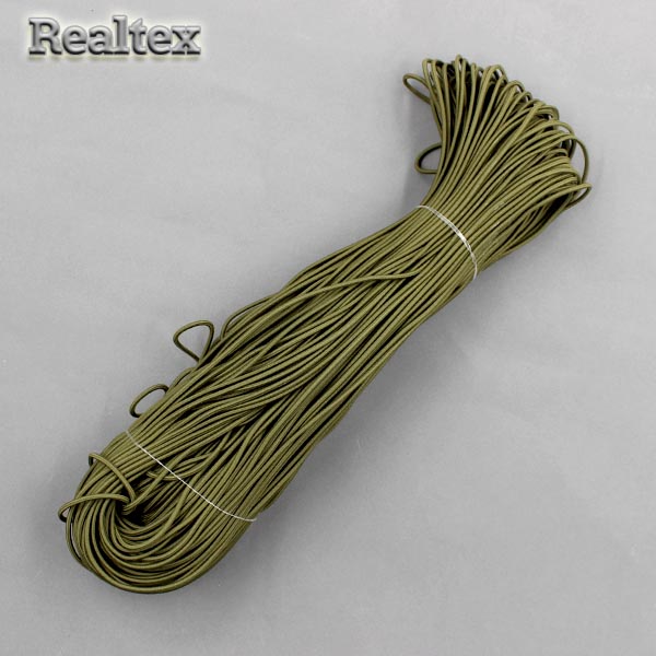 Резинка шляпная 2мм (100м) цв.хаки