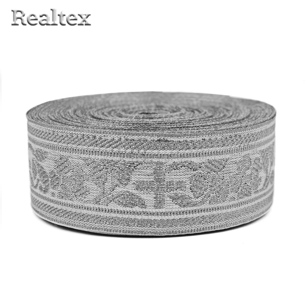 Тесьма церковная  Realtex 38мм R-01 цв.серебро
