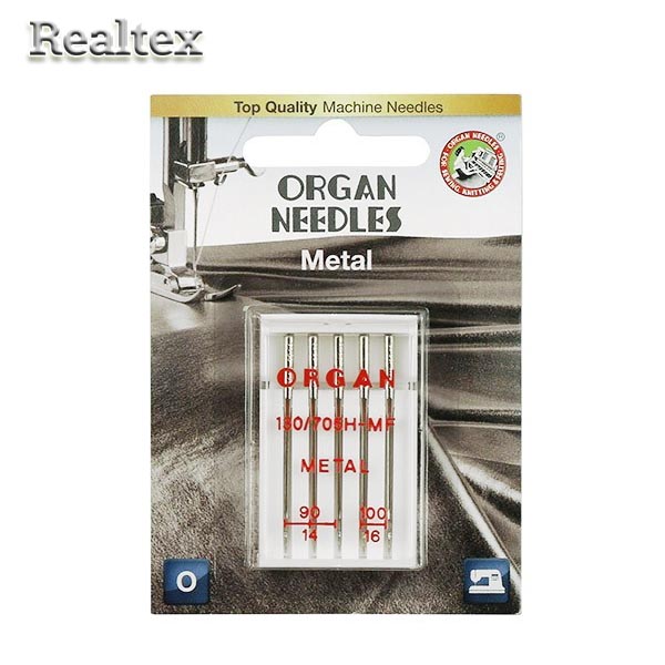 Иглы БШМ ORGAN для металлизированной нити №90-100 