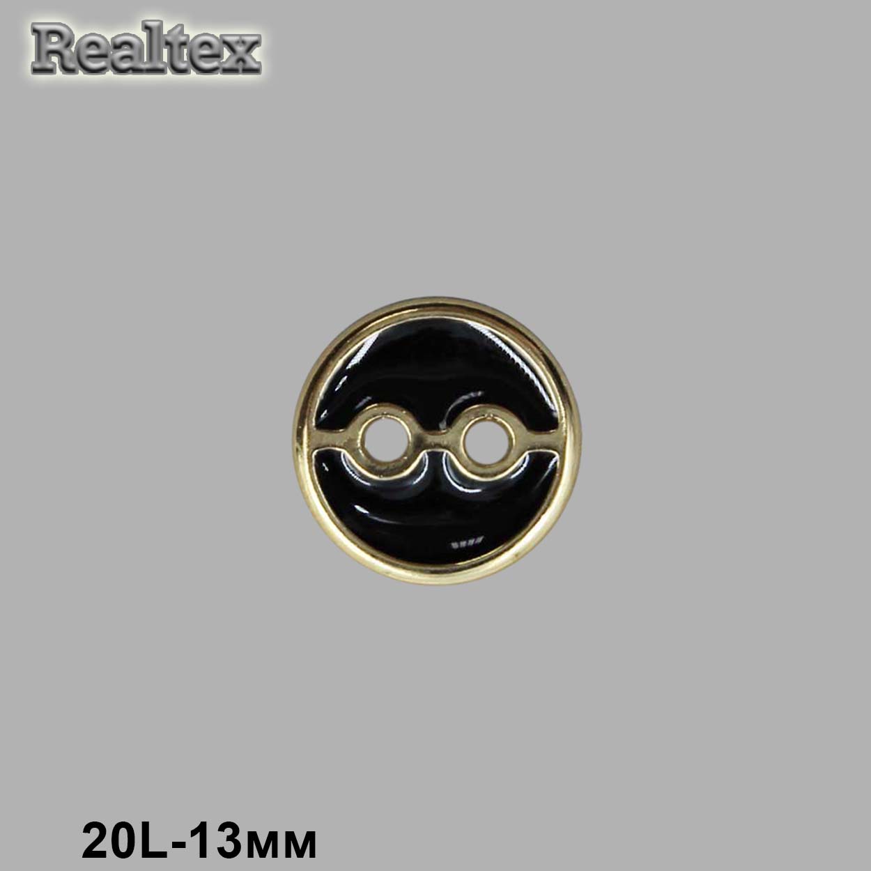 Пуговицы LA X-41 20L (72шт) цв.Black/G 