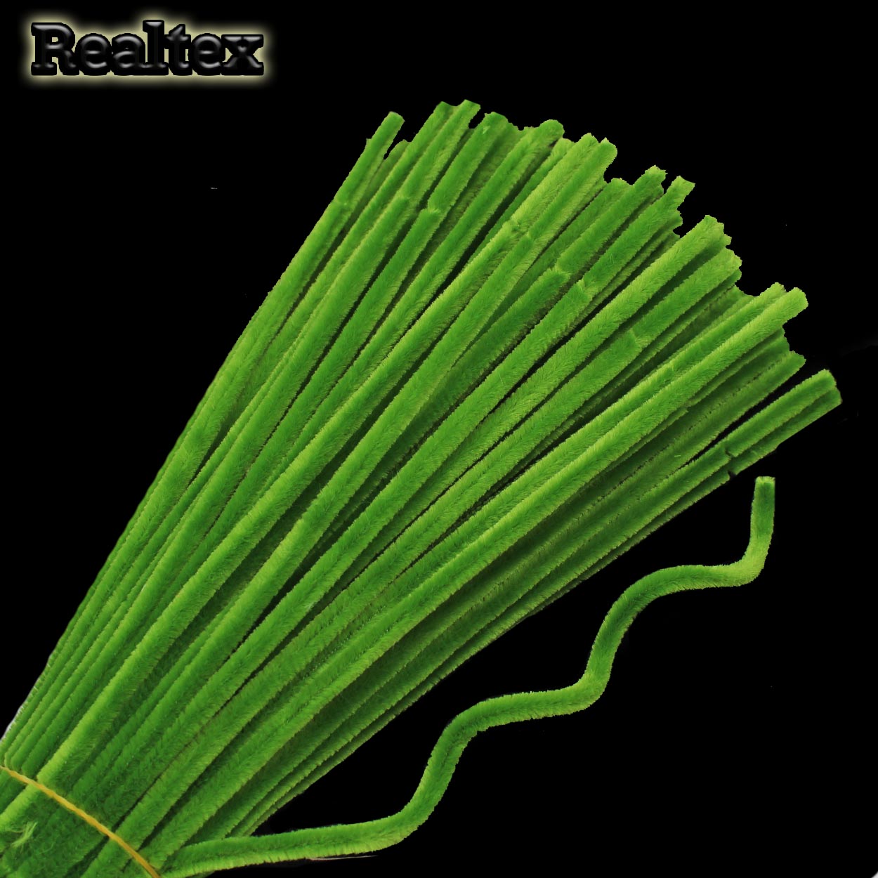 Проволока "Синель" Realtex для творчества N d-6мм 30см (100шт) цв.А-041 оливковый