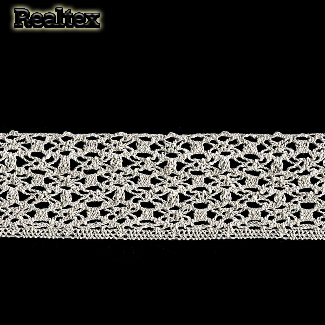 Кружево вязаное  75мм 75.01.183 (25м) цв.04 лен