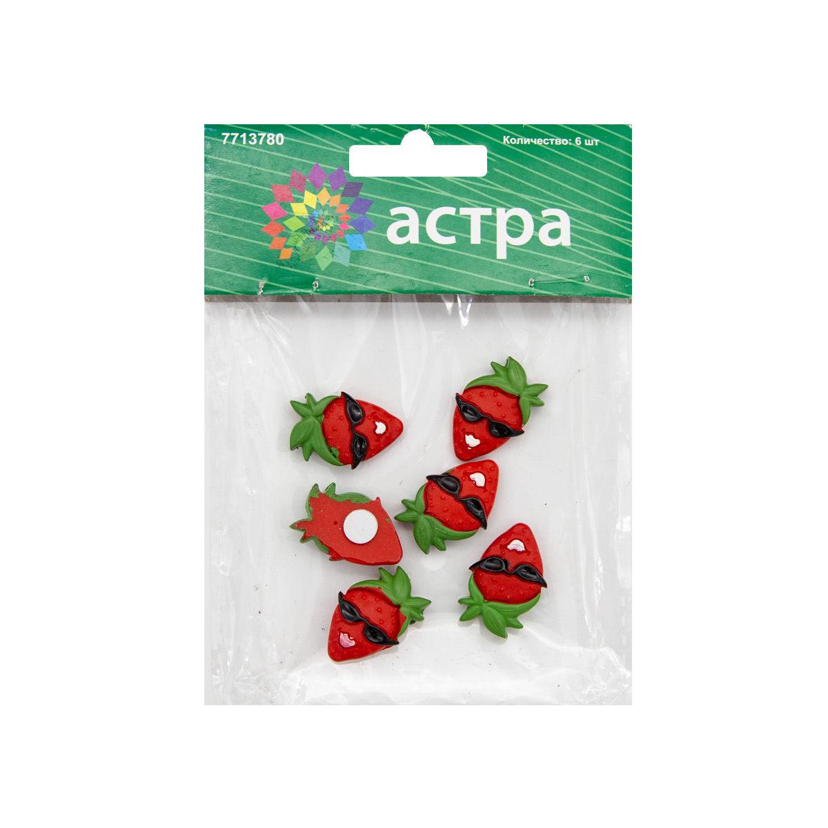 Набор обьемных фигурок LR15-4611 "Клубника в очках" 