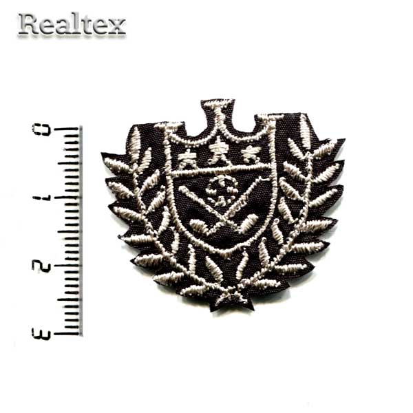 Термоаппликации 449 "Герб" цв.черный/белый