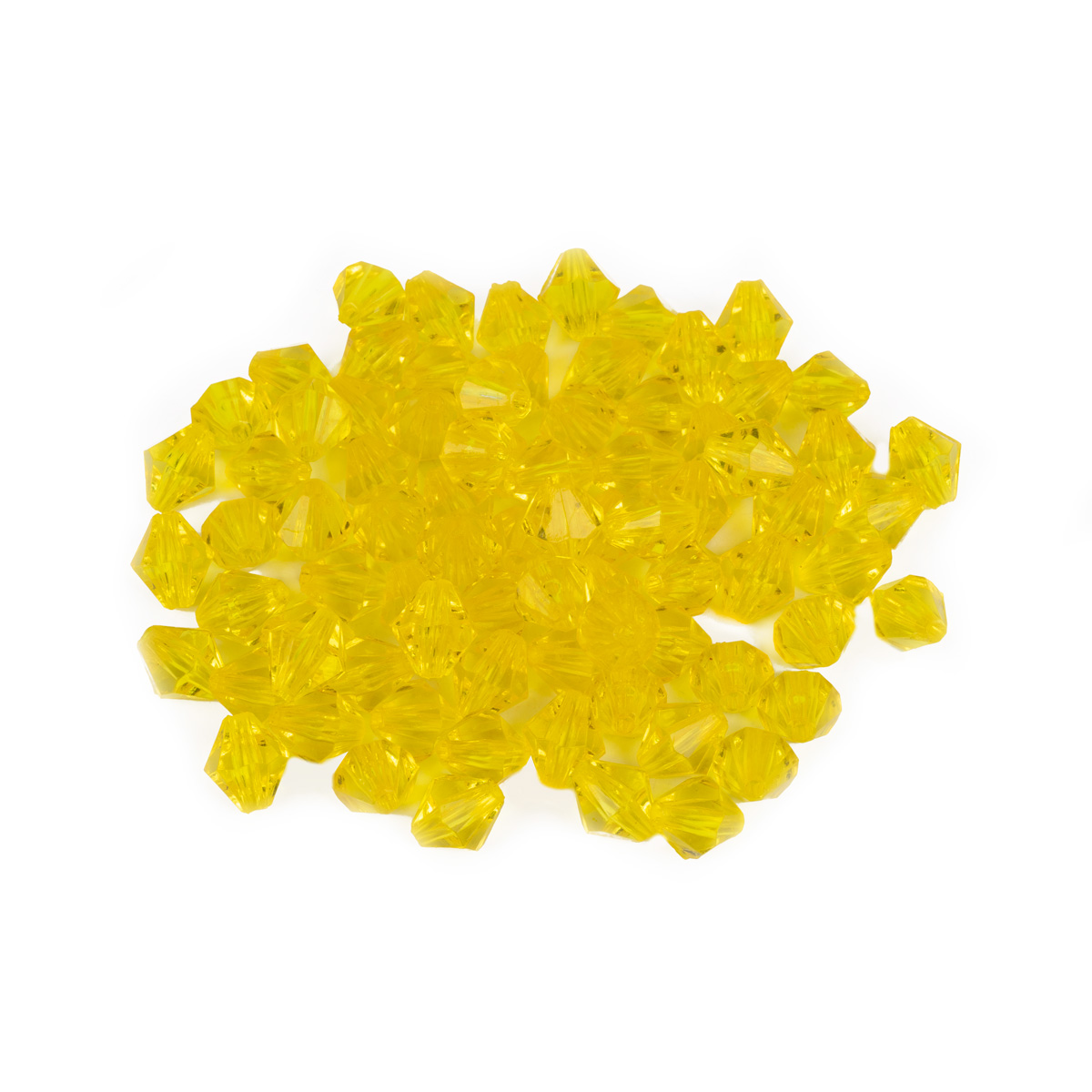 Бусины акриловые ARO-1 "Zlatka" 9*10мм цв.143 жёлтый 