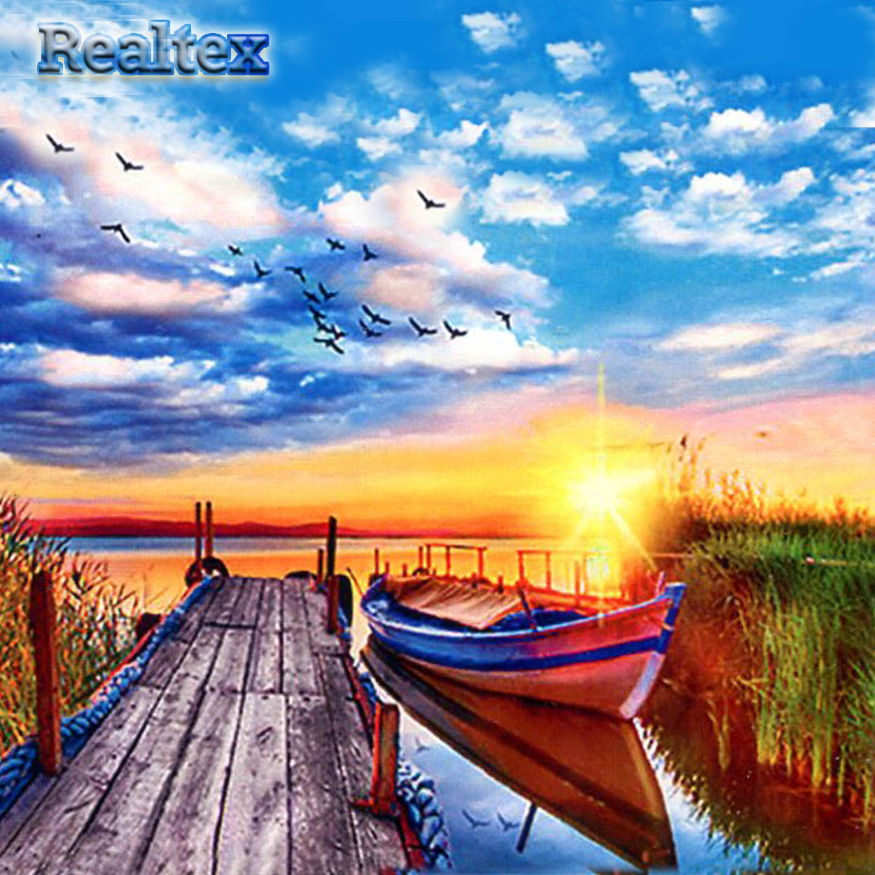 Набор для рукоделия (алмазная техника) Realtex 40*50см YSH 76333 (на подрамнике)  