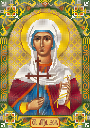Рисунок на канве для бисера НС С9122 "Св.Мч.Зоя" 