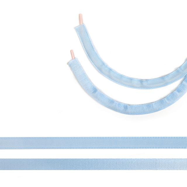 Тесьма бельевая для косточек (тоннельная) полиэстер 10F183 10мм (50м) цв.F183 нежно-голубой
