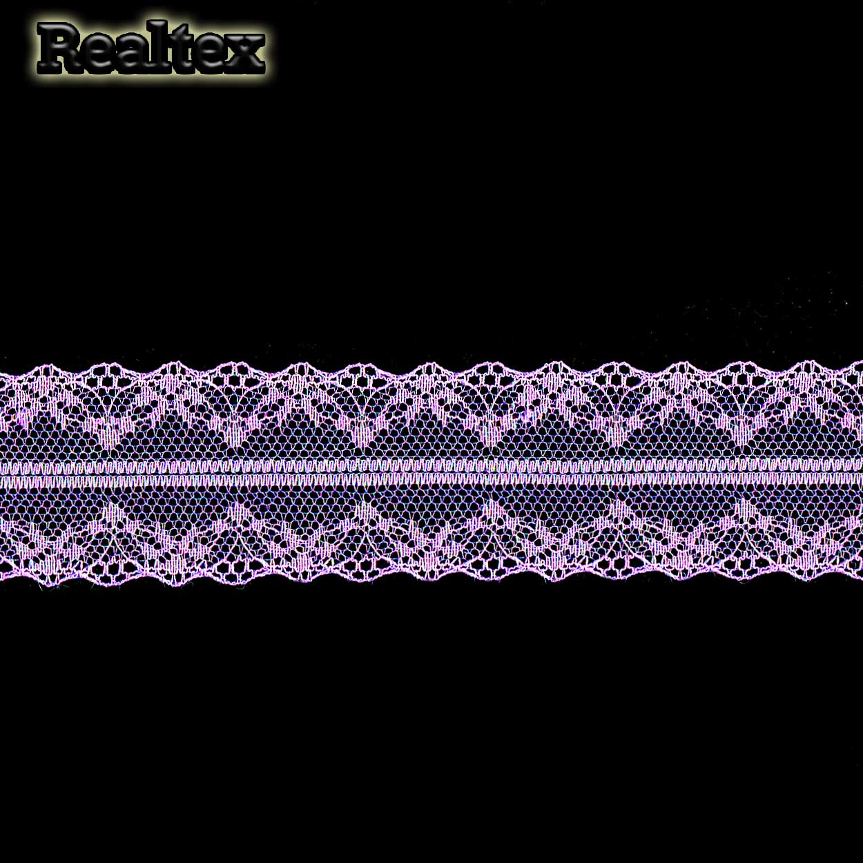 Кружево капроновое  40мм TBY 150-1 (27,4м) цв.011 светло-сиреневый