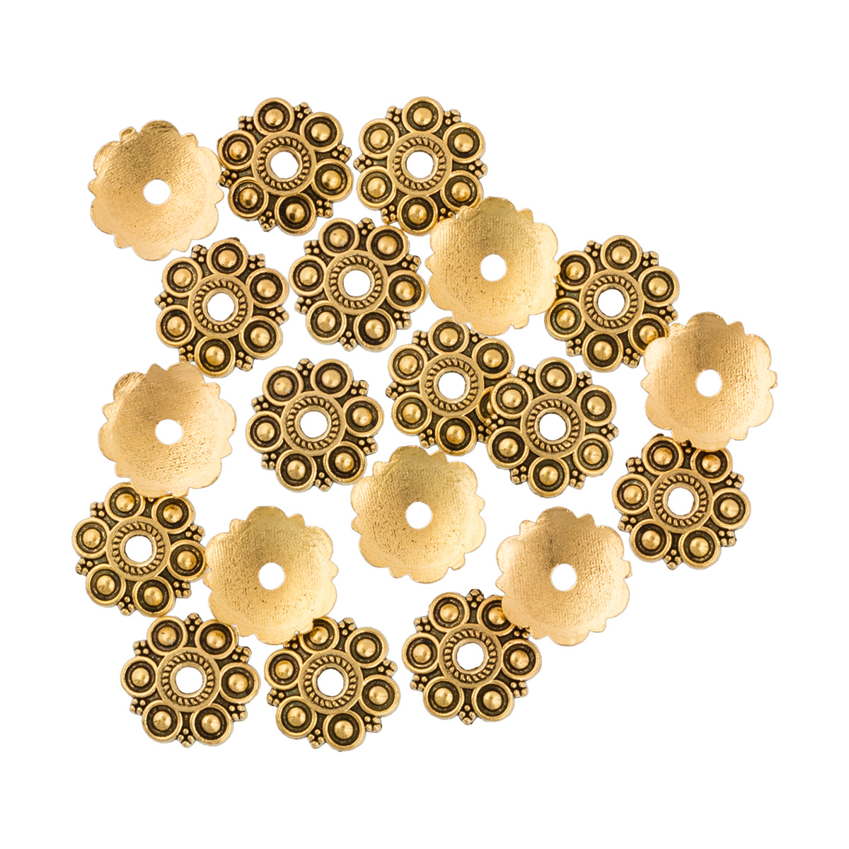 Розетка для бус "Zlatka" MFR-17 цв.02 золото