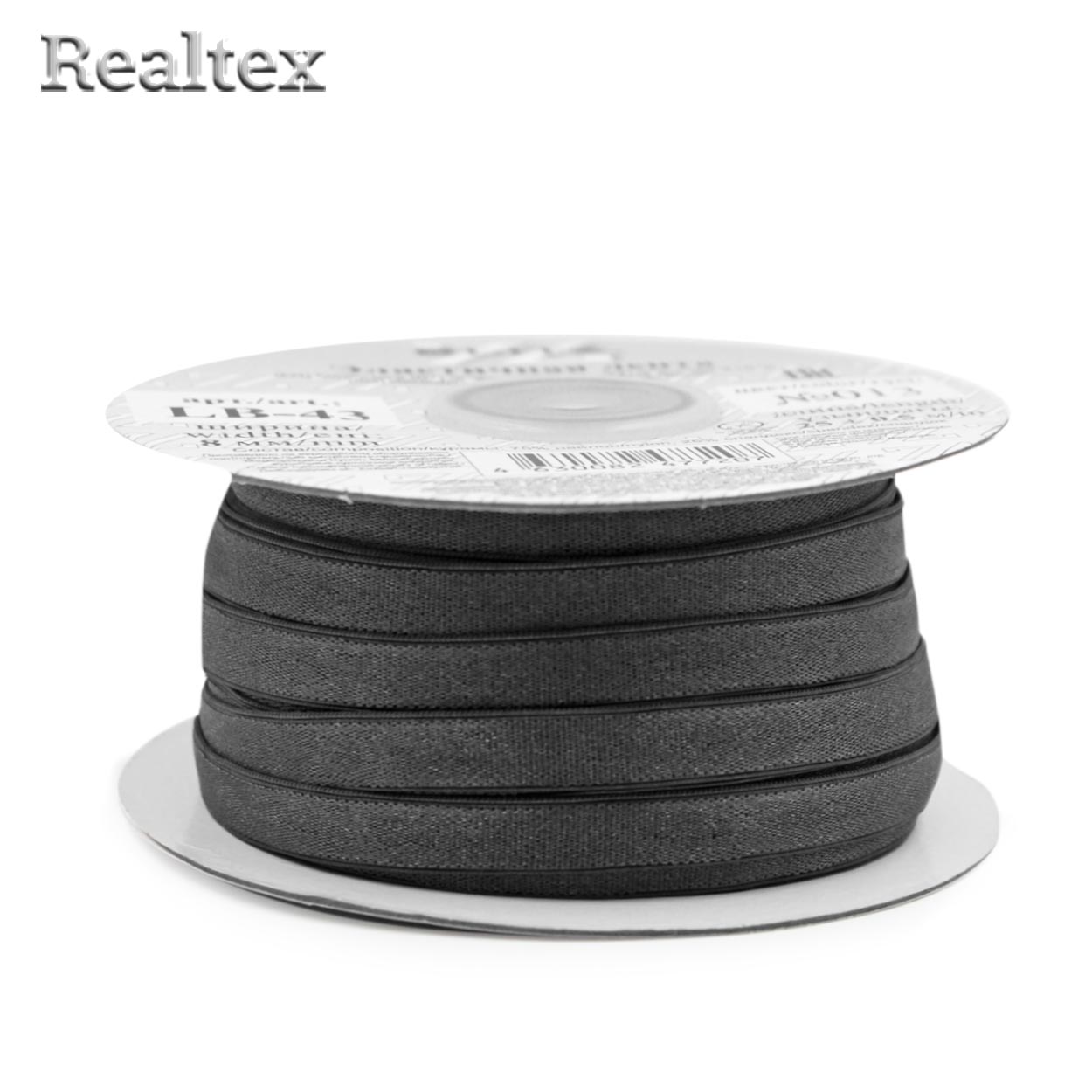 Резинка для бретелей LB-43 8мм "Blitz" (25м) цв.013 темно-серый