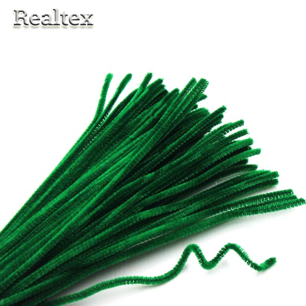 Проволока "Синель" Реалтекс для творчества N d-6мм 30см (100шт) цв.А-013 темно-зеленый
