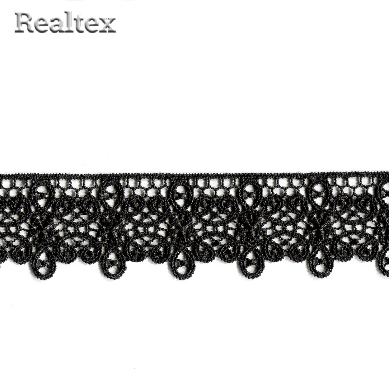 Кружево гипюр  45мм TBY 1188 цв.чёрный