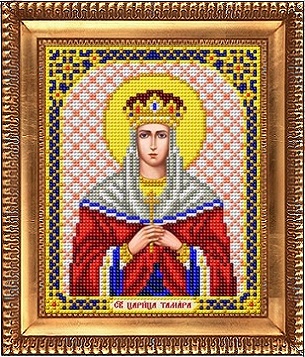 Рисунок на ткани бисером "Благовест" И-5160 "Св.Тамара" 