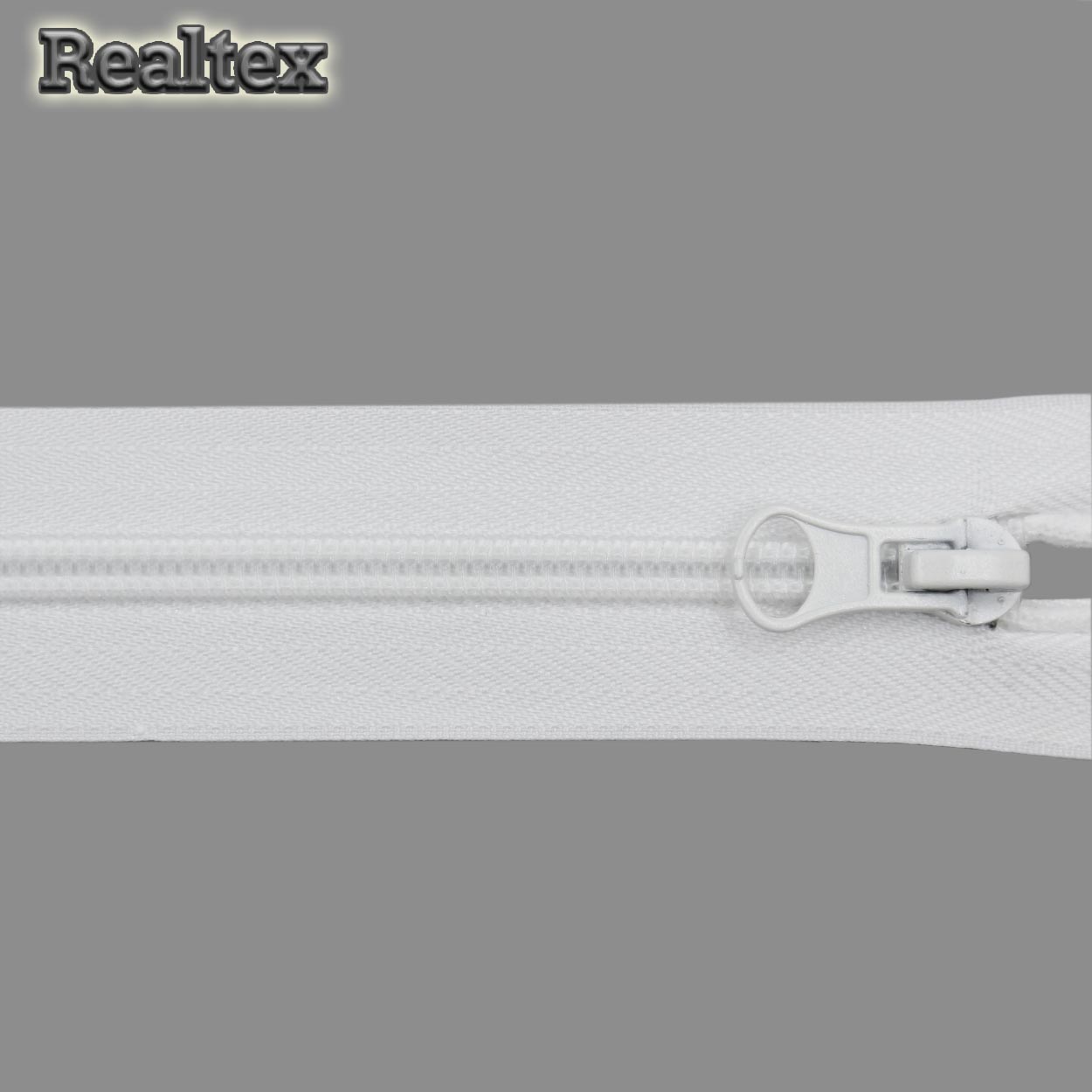 Молния витая Т.5 40см разъемная цв.белый