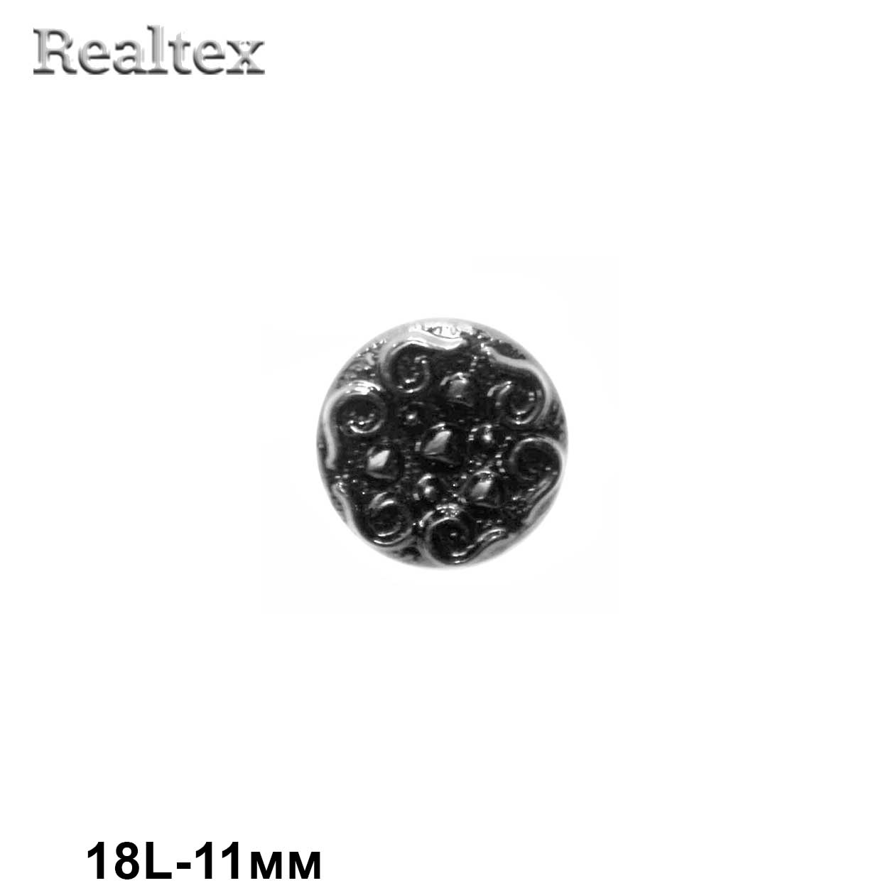 Пуговицы LA 1364 18L (144шт) цв.Black 