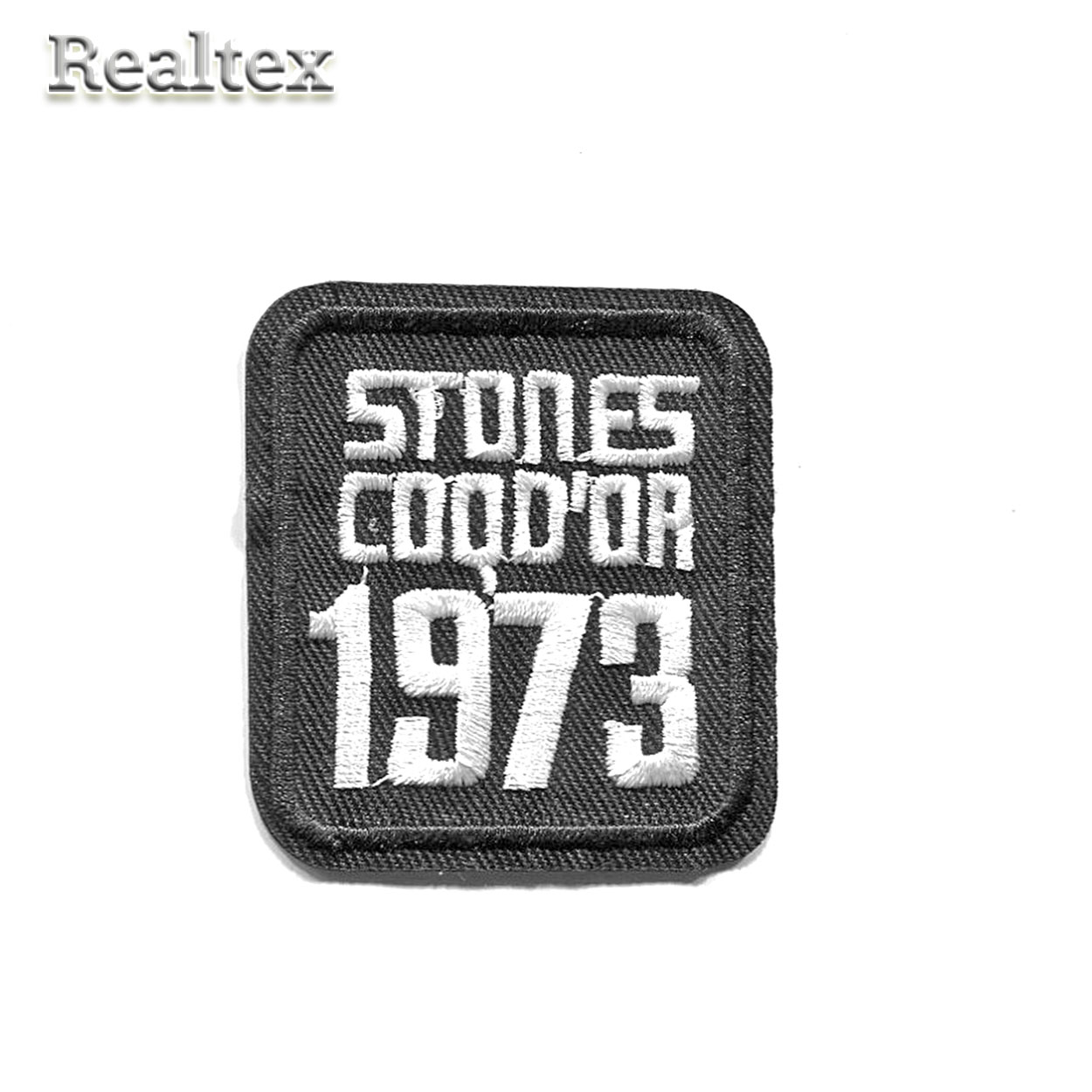 Аппликации клеевые RS 5905 "1973" цв.черный/белый